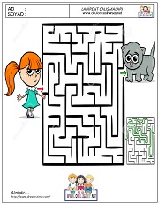 çocuklar için Labirent Bulmaca